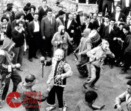 Fotografía histórica del Festival Medieval de Hita en 1964