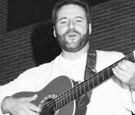 José Antonio Alonso presenta su disco De Fiesta en las Ferias de Guadalajara de 1990